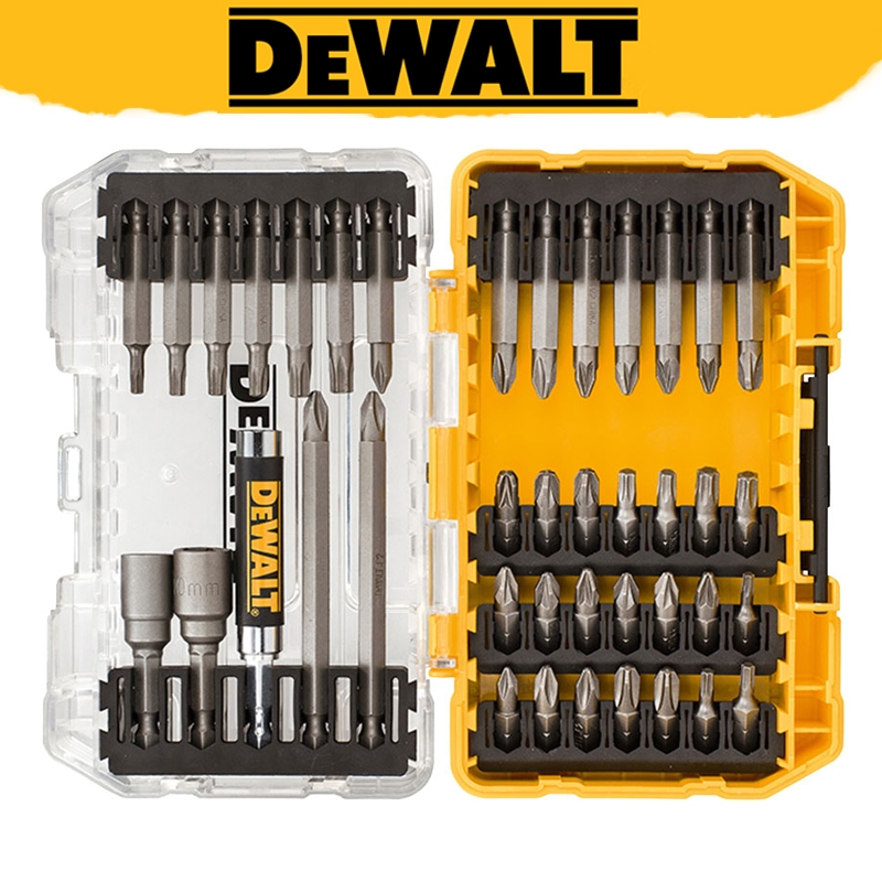 Dewalt DT70702 สกรูกระแทกชุดขับรถ 40 ชิ้น 25-50 มม. ซ็อกเก็ตก้านขยายแม่เหล็กไม้/โลหะเครื่องมือไฟฟ้าส