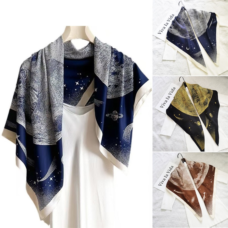 90ซม ผ้าพันคอผ้าคลุมไหล่ ผ้าโพกหัวมุสลิม ผ้าพันคอไหมพรม ผ้าพันคอไหมพรม ผ้าคลุมไหล่ไหมพรม ผ้าพันคอสุภาพสตรี ผ้าไหม พิมพ์ ไม่จํากัดเพศ ง109