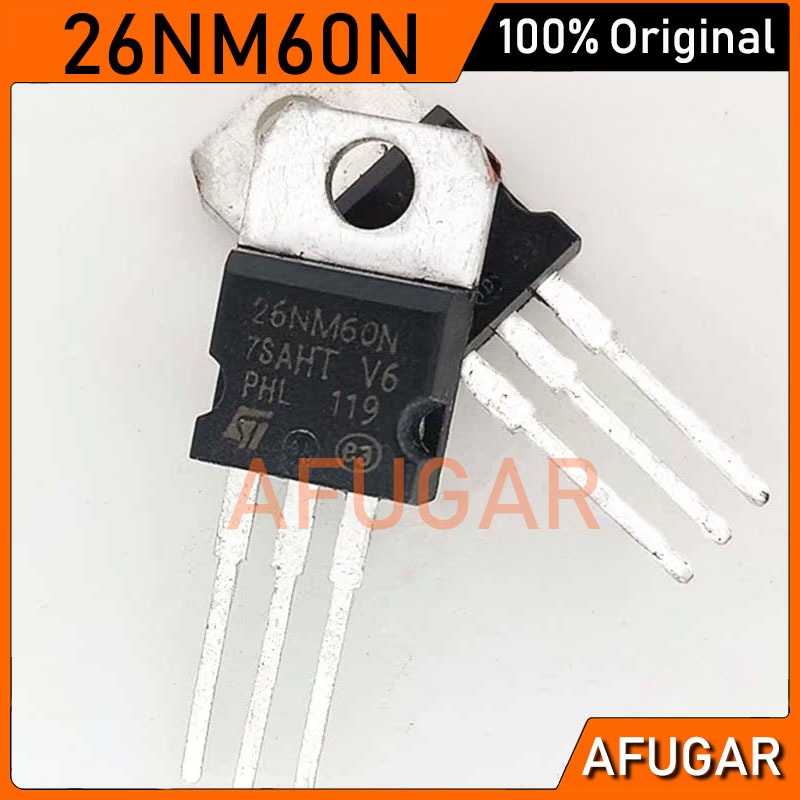 5pcs Original STP26NM60N TO-220 26NM60N TO220 20A/600V N-channel MOSFET ทรานซิสเตอร์ใหม่เดิม