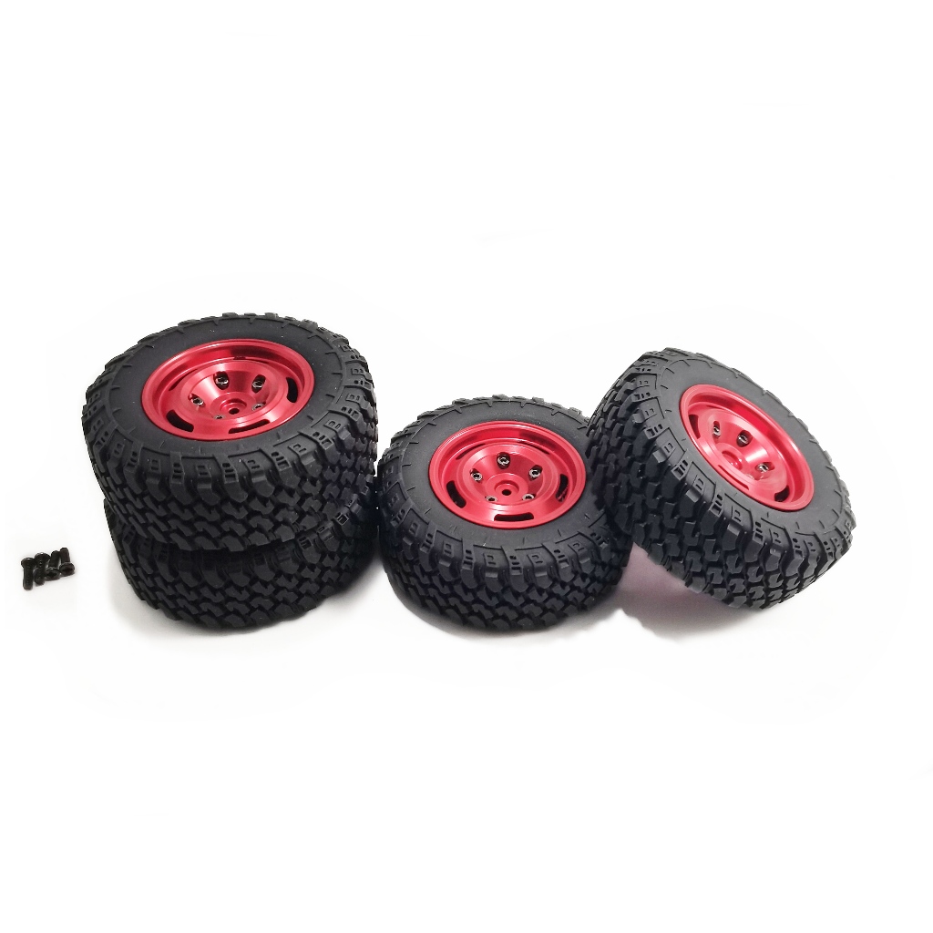Mn99s ใหม่รุ่นขอบโลหะ tyre 4 ชิ้นชุด 72 มม.x 27 มม.ยาง mn99s2 wpl c24 c34 อุปกรณ์เสริมอะไหล่