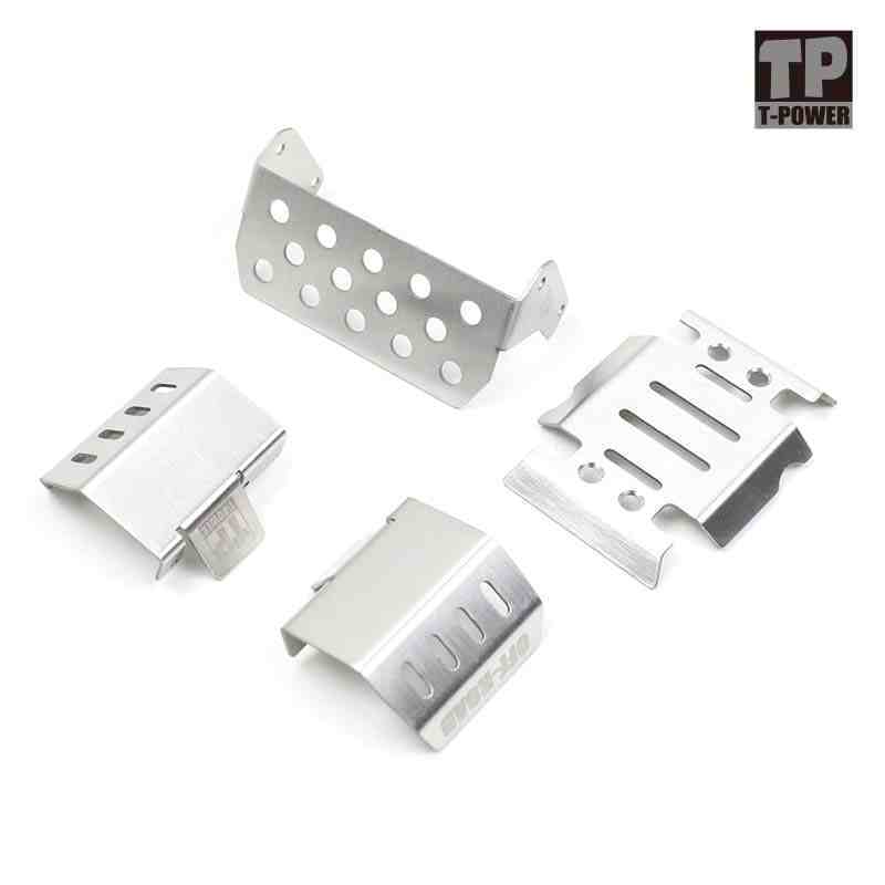 Cross RC AT4 JT4 NT4 อุปกรณ์อัพเกรดรถปีนเขาแชสซีเกราะโล่ด้านล่างป้องกัน