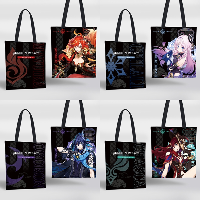 กระเป๋าผ้าใบ genshin impact Mavuika Citlali Kinich กระเป๋าสะพาย