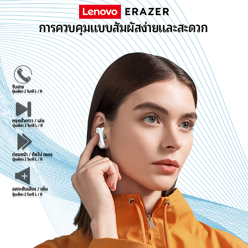 Thinkplus Lenovo XT98 หูฟังไร้สาย Bluetooth 5.3 TWS หูฟังไร้สาย Bluetooth คุณภาพเสียงสูง หูฟังสเตอริโอ รองรับ iOS Android - รูปที่ 6