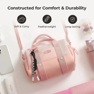 BAGSMART Mini Gym Bag Crossbody Bag Shoulder Sling Bag Handbag Duffel Bag for Sport Leisure Travel