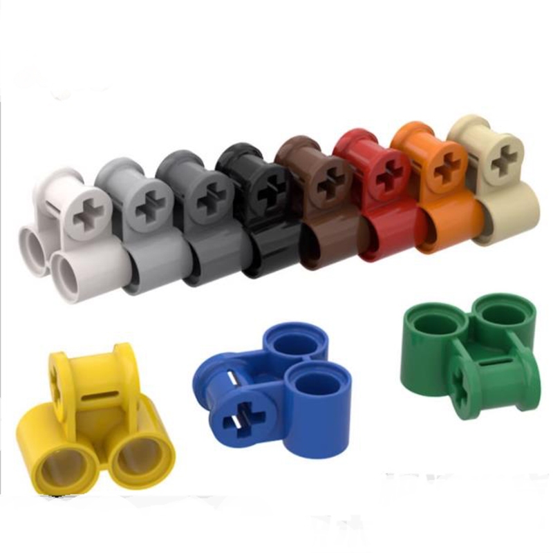 10 ชิ้น Building Blocks 3291 เพลาและ Pin Connector Perpendiular อิฐคู่คอลเลกชันจํานวนมาก Modular ของเล่นสําหรับเทคนิค MOC DIY