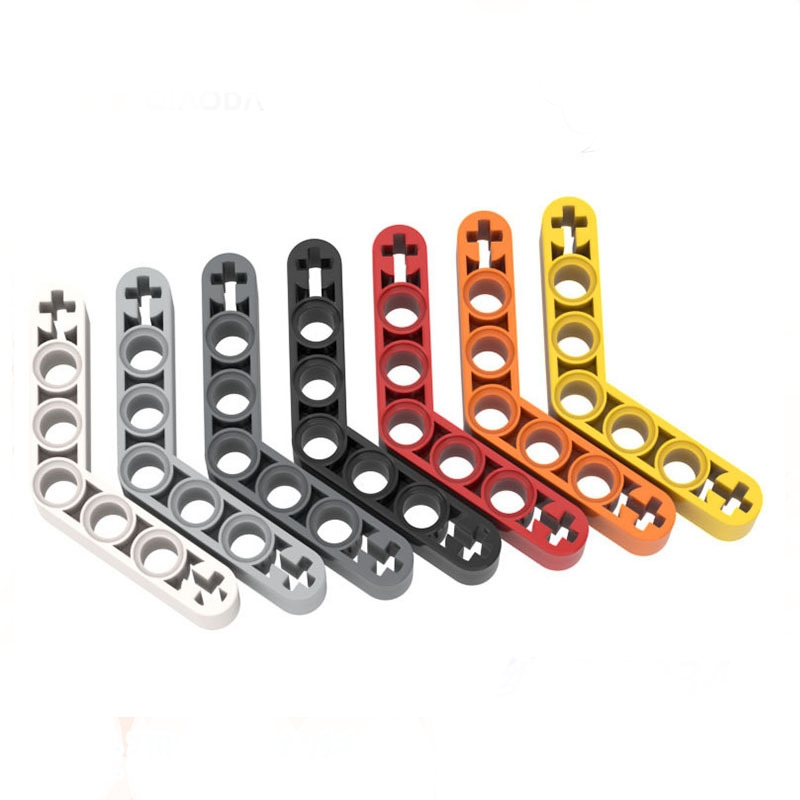 5pcs ปริศนาอนุภาค 3348 Liftarm Building Blocks Connector ดัดแปลง Bent หนา 1x7 High-Tech อิฐของเล่นของขวัญ Dropshipping