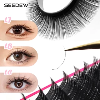 Seedew L LJ LB LC LD LU ขนตาต่อ ขนตาปลอม คุณภาพสูง การต่อขนตา L Curl ขนตา foxy