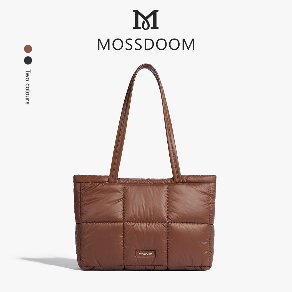 MOSSDOOM Luffie Bag กระเป๋าสะพายไหล่สำหรับผู้หญิง เรียบง่าย มีสไตล์และมีลวดลาย