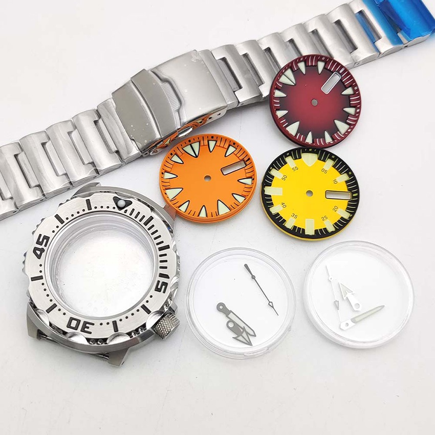 42mm Monster Watch Case Sapphire Stainless Steel Case สายนาฬิกาอุปกรณ์เสริมสําหรับ NH35/NH36 Movemen