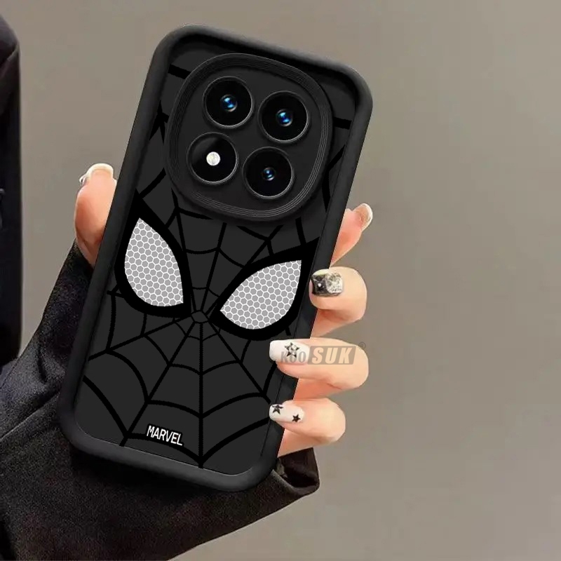 นุ่มสําหรับ Xiaomi Redmi Note 14 Pro 4G 5G Spiderman รูปแบบอะนิเมะซิลิโคนโทรศัพท์มือถือปลอกฝาครอบป้องกัน