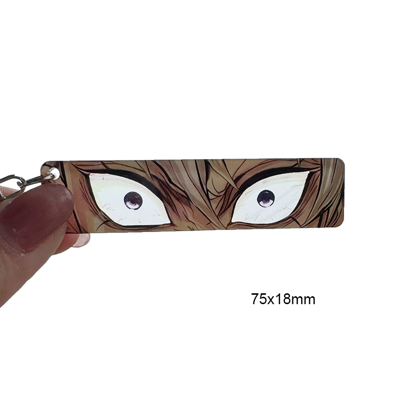 อะนิเมะ Demon Slayer พวงกุญแจ Muichirou Jujutsu Kaisen Gojo eye จี้การ์ดโปร่งใส ราคา ถูกที่สุด ดีลบีเคเค แกลเลอรีภาพที่ 7
