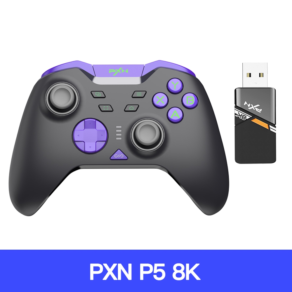 Pxn P5 8K Gamepad สามโหมดตัวควบคุมเกมไร้สาย Custom 8000Hz Polling Rate Hall Trigger Gamepads