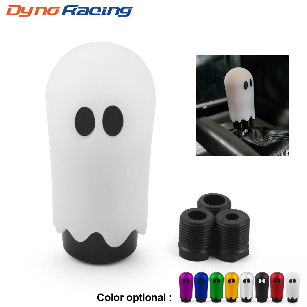 86 มม.รถฮาโลวีนน่ารักสไตล์เกียร์ Shift Knob JDM Ghost Shift Head Knob M8 M10 M12 8 สีอะแดปเตอร์