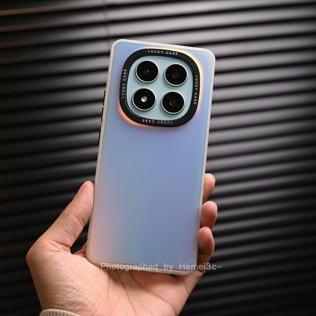 สําหรับ Redmi Note 14 Pro Plus 5G ปลอกเปลี่ยนสีโปร่งแสง Matte Hard เคสโทรศัพท์ฝาครอบ