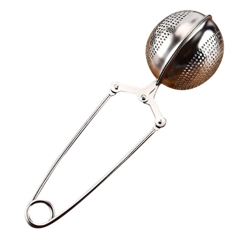 สแตนเลสชา Infuser กรองกรอง Ball Shape แบบพกพาสําหรับชาสมุนไพรใบหลวม