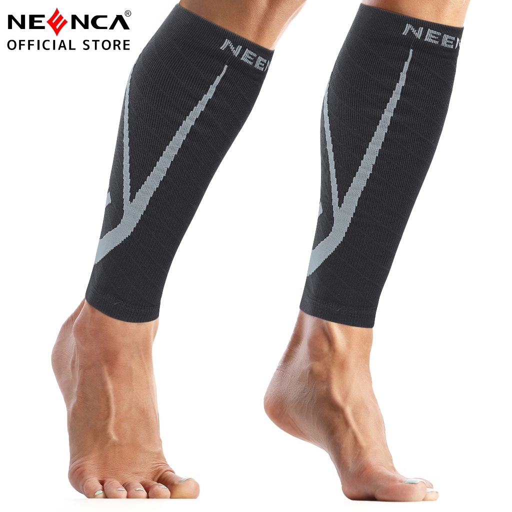 Neanca น่องสนับสนุนการบีบอัดแขนสําหรับผู้ชายและผู้หญิง Footless ถุงเท้าการบีบอัดสนับสนุน Runners ขาแขน Shin Splints บรรเทาอาการปวด