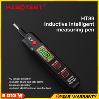 Habotest HT89 12 ~ 300V เครื่องตรวจจับแรงดันไฟฟ้า AC ปากกาทด…
