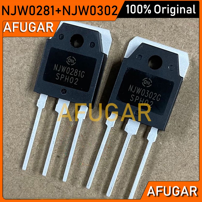 2 คู่เดิม ( 2 ชิ้น NJW0281G + 2 ชิ้น NJW0302G ) NJW0281 NJW0302 180W ทรานซิสเตอร์สูง 100% ใหม่