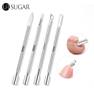 Ur SUGAR ที่ดันหนังกําพร้า แบบสเตนเลส สองหัว สีเงิน สําหรับท…