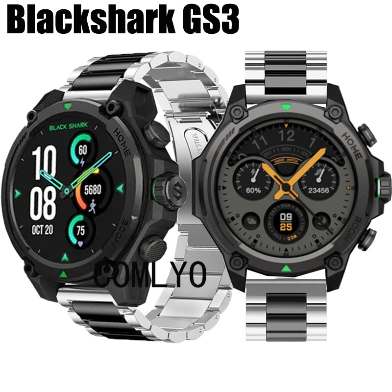 สําหรับ Black Shark GS3 สายรัดสายนาฬิกาอัจฉริยะสแตนเลสสตีลสร้อยข้อมือผู้ชายนาฬิกาเข็มขัด