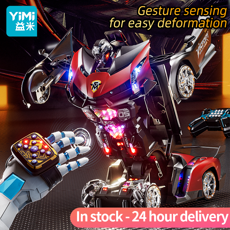 Yimi Deformation Robot Toy Transformation Car Deformation Robot Transforming Car for Kids Toy Car Gi