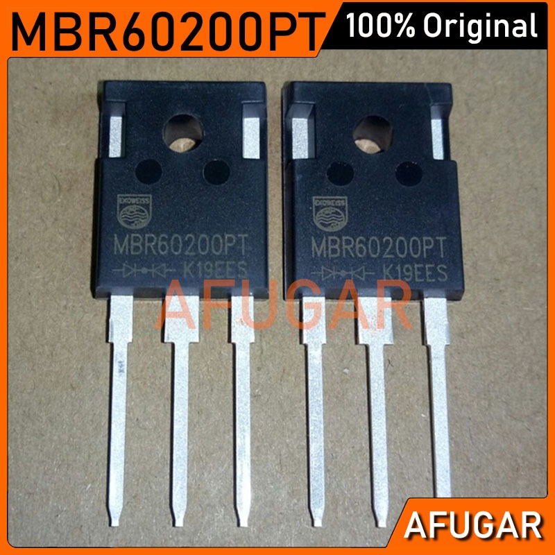 2pcs Original MBR60200PT TO-247 MBR 60200PT TO247 60A/200V Schottky Rectifier Diode ใหม่เดิม