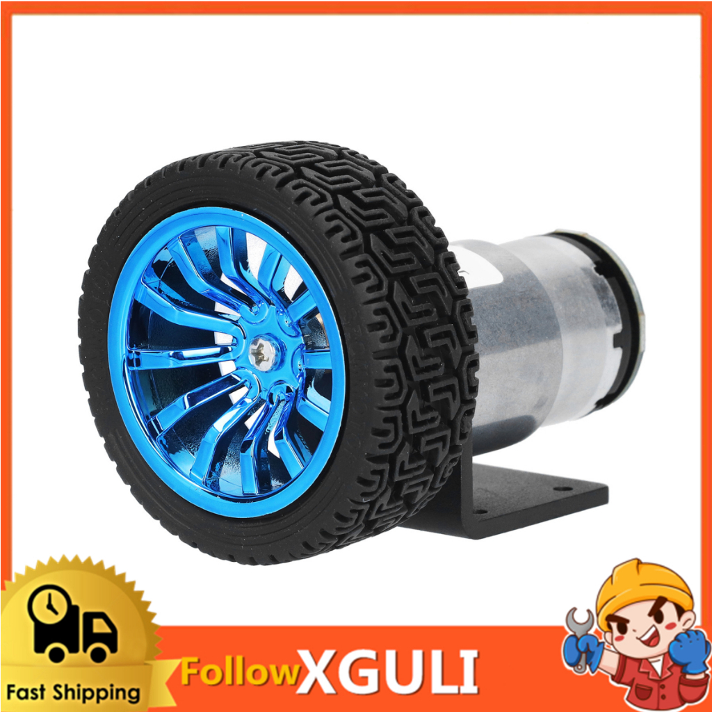 Xguli เครื่องเข้ารหัส Cw Ccw Shaft Dc เกียร์มอเตอร์พร้อมล้อยึดในรถยนต์ Dc12V