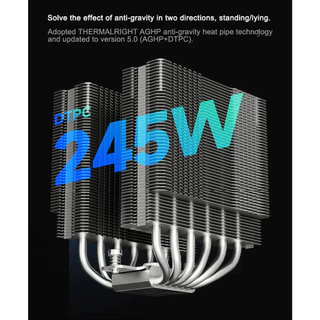 Thermalright PA120 Digital WHITE ARGB จอแสดงผล LCD CPU Air Cooling หม้อน้ํา 6 ท่อความร้อนแชสซีระบายความร้อน CPU/CPU ตรวจสอบพร้อมกัน/รองรับ LGA1851/1700/AM5