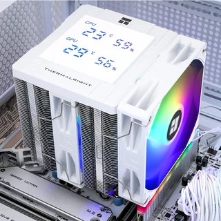 Thermalright PA120 Digital WHITE ARGB จอแสดงผล LCD CPU Air Cooling หม้อน้ํา 6 ท่อความร้อนแชสซีระบายความร้อน CPU/CPU ตรวจสอบพร้อมกัน/รองรับ LGA1851/1700/AM5