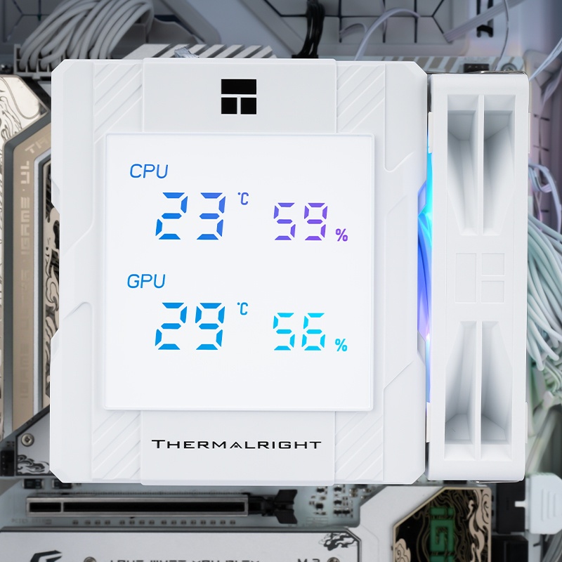 Thermalright PA120 DIGITAL WHITE จอแสดงผล LCD CPU Air Cooling หม้อน้ํา 6 ท่อความร้อนแชสซีระบายความร้อน CPU/CPU ตรวจสอบพร้อมกัน/รองรับ LGA1851/1700/AM5