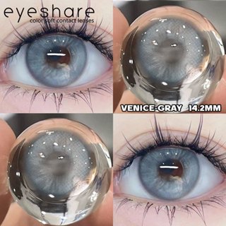 🎄{COD} Eyeshare คอนแทคเลนส์ บิ๊กอาย 14.2 มม VENICA BLUE/BROW…