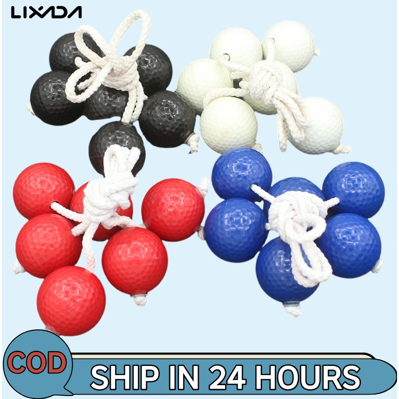 [Lixada Mall] Ladder Toss Ball Golf Ball Bolas Hard Golf Training Ball Outdoor Game Ball Set