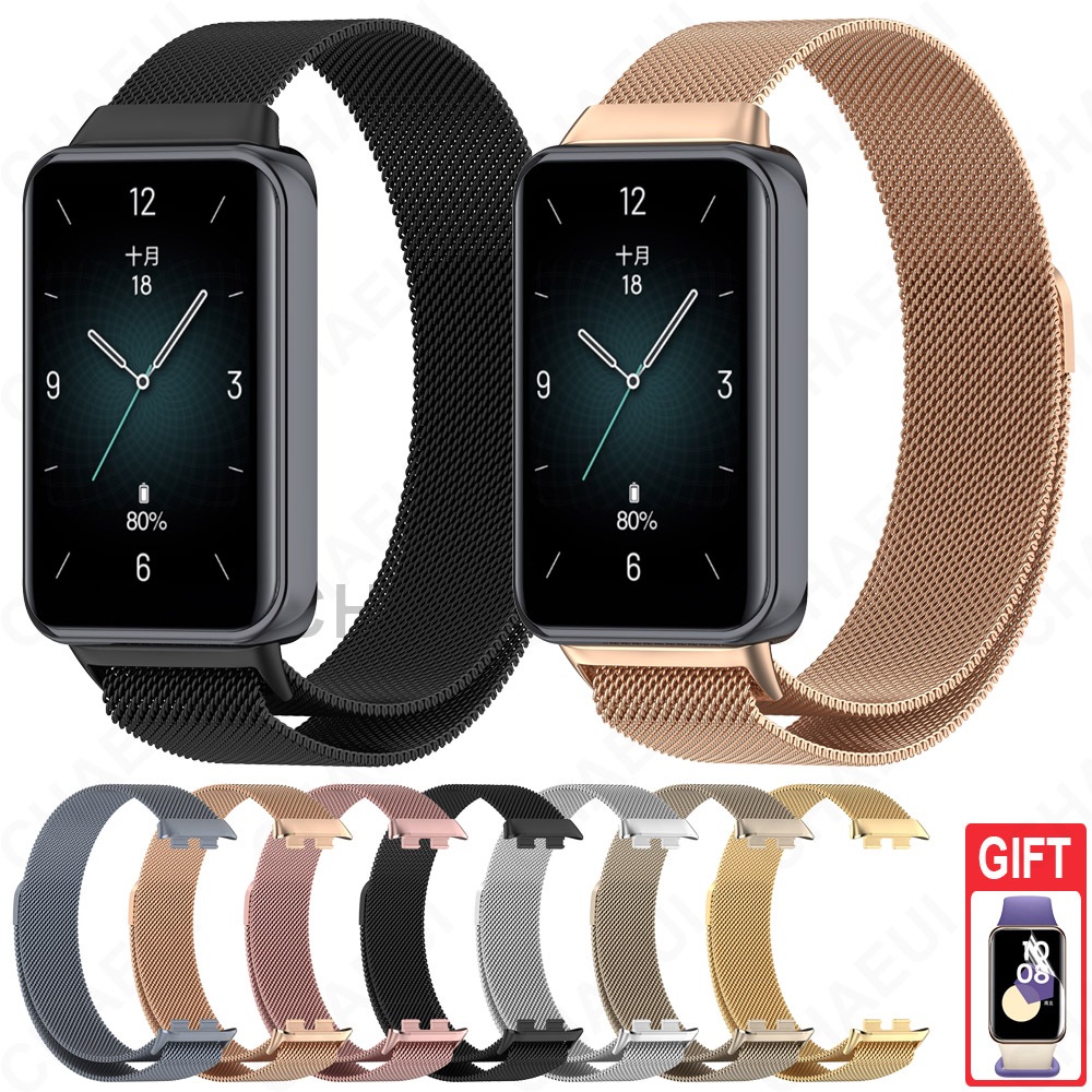 สายรัดโลหะสแตนเลสเปลี่ยนสร้อยข้อมือสําหรับ Honor Band 9 / Honor Band 10