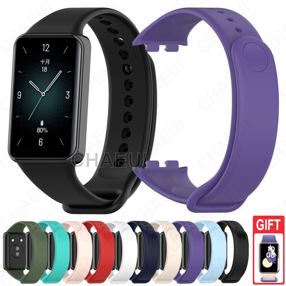 สายรัดซิลิโคนอุปกรณ์เสริมสร้อยข้อมือกีฬาสําหรับ Honor Band 9 10