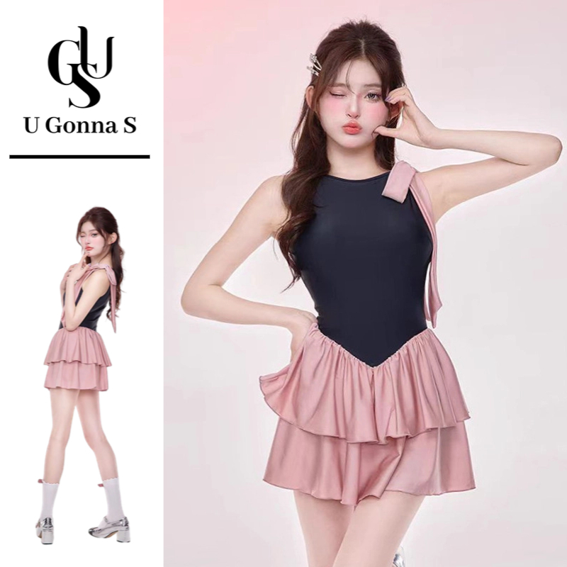 U Gonna S ชุดว่ายน้ําผู้หญิง One Piece ชุดเอวสูงแขนกุดเซ็กซี่ชุด Beachwear กีฬาแฟชั่นเสื้อผ้าสีชมพู Oodd ออกแบบใหม่ 2025