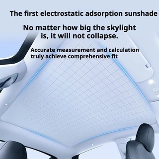Ora 07/good cat บังแดด ม่านบังแดด uv ฉนวนกันความร้อน การติดตั้งไฟฟ้าสถิต ดำและขาว sunroof sunshade ของแต่งรถ ของแต่งรถยนต
