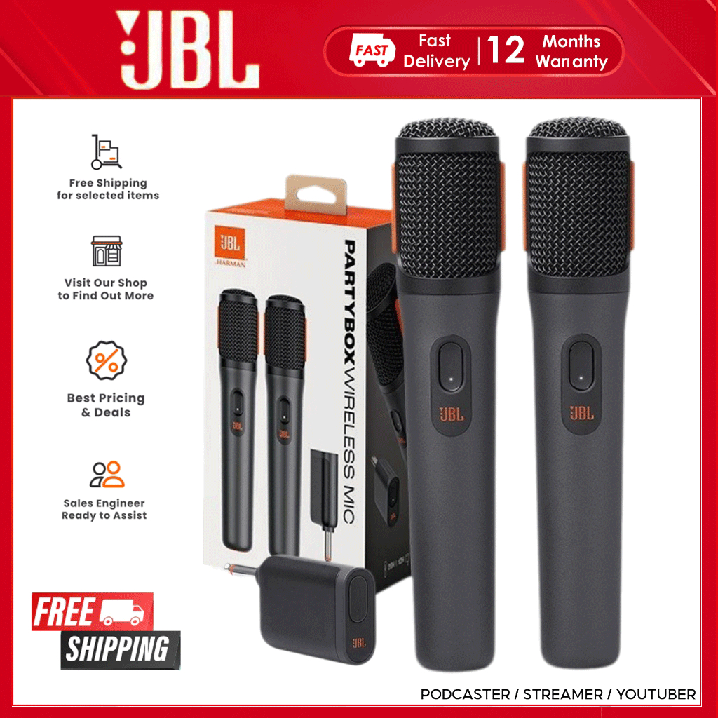 JBL Partybox Wireless Mic ไมโครโฟนไร้สาย JBL สําหรับปาร์ตี้