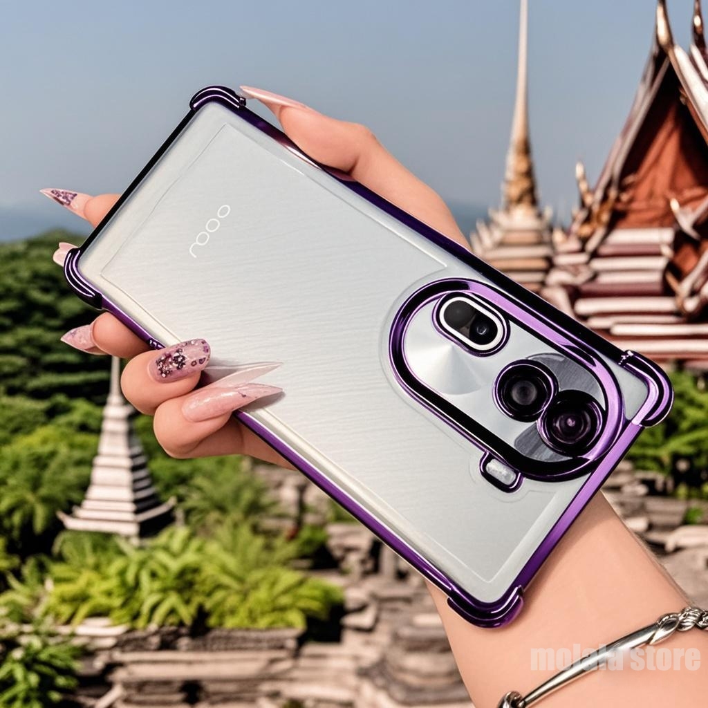 เคสโทรศัพท์, สำหรับ OPPO Reno 11 5G 11 Pro Reno 10 Pro เคสนิ่ม, โปร่งใส, ถุงลมนิรภัยสี่มุม, พร้อมฟิล์มเลนส์