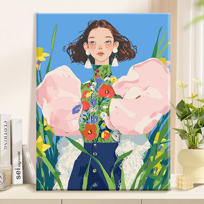 ระบายสีตามตัวเลข สวน อ้อย อะคริลิค ระบายสีตามตัวเลข ระบายสีภาพ ตกแต่งห้อง
