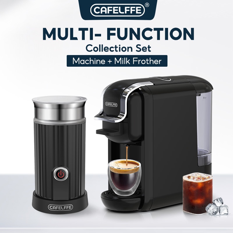 Cafelffe เครื่องชงกาแฟแคปซูล พร้อมเครื่องตีฟองนม