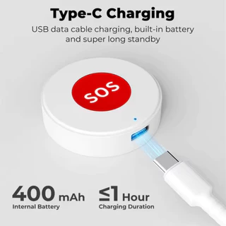 Tuya WiFi สมาร์ท SOS ปุ่มโทรไร้สาย Caregiver Pager โทรศัพท์ Alert Transmitter ปุ่มโทรฉุกเฉินสําหรับเด็กผู้สูงอายุผู้ป่วย