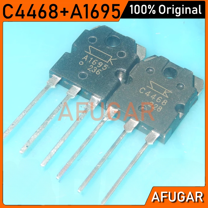 2SA1695 2 คู่ 4PCS 2SC4468 140V -20A TO3P (2PCS A1695 + 2PCS C4468) TO-3P ทรานซิสเตอร์ใหม่ pxc8 -20A