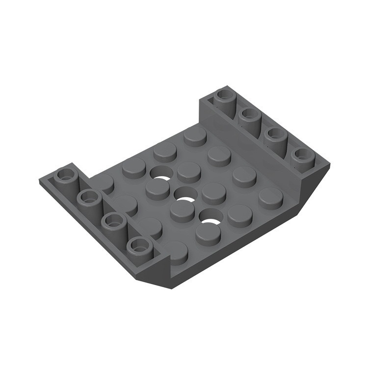 บล็อกตัวต่อ 2 ชิ้น 60219 Slope Inverted 45° 6x4 คู่ 4x4 Cutout 3 หลุม Modular GBC ของเล่นสําหรับ High-Tech เด็กของขวัญ MOC