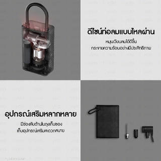 Xiaomi Mijia Portable Electric Air Pump Air Compressor 2D เครื่องสูบลม เครื่องปั๊มลมไฟฟ้า ปั้มลมอัตโนมัติแบบพกพา