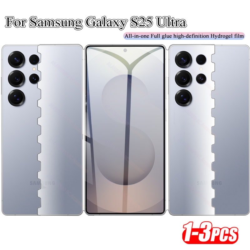 SAMSUNG ป้องกันหน้าจอด้านหลังสําหรับsamsung Galaxy S25 S24 S20 Ultra S20FE S21 S22 S23 S25Ultraนุ่มผีเสื้อHydrogelฟิล์มGalaxyหมายเหตุ 20 S20 Plus ​S23 Plus รวมทุกอย่าง