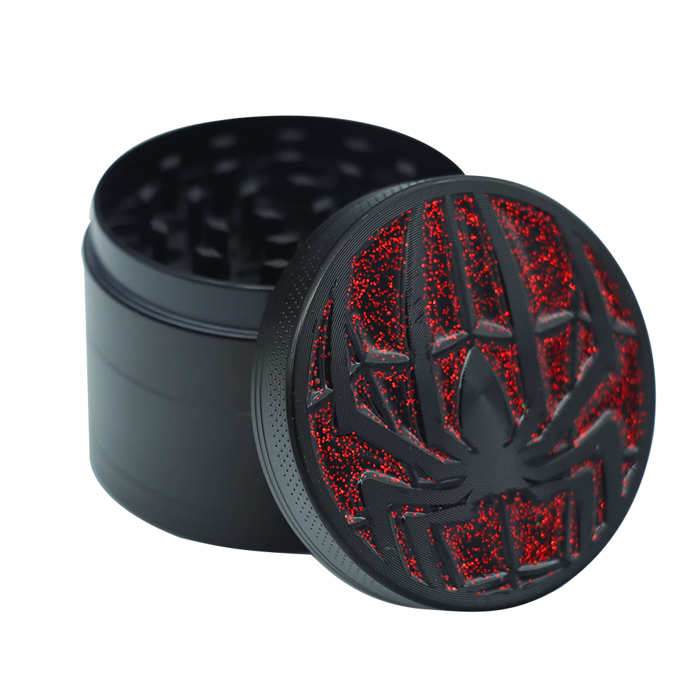 แมงมุม 50 มม. รูปร่าง herb grinder 4 ชั้นวัสดุโลหะบดแบบพกพาเครื่องมือครัวขนาดเล็กของขวัญวันหยุด thumbnail 6