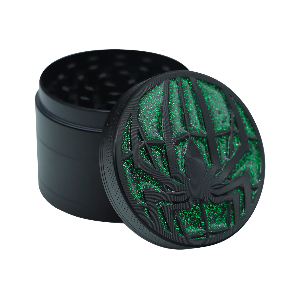 แมงมุม 50 มม. รูปร่าง herb grinder 4 ชั้นวัสดุโลหะบดแบบพกพาเครื่องมือครัวขนาดเล็กของขวัญวันหยุด thumbnail 9