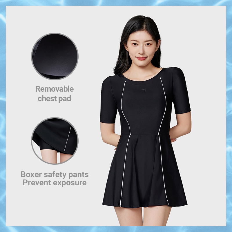 ANTA ชุดว่ายน้ำวันพีซสำหรับผู้หญิง น้ำหนักเบา สวมใส่สบาย เนื้อผ้านุ่ม เป็นมิตรต่อผิว 1824532456 - รูปที่ 2