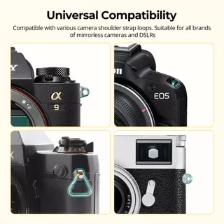 Smallrig Universal สายรัดข้อมือแบบถัก #(สีดํา) 4881,(สีเขียว) 5054,(สีเทา) 5055