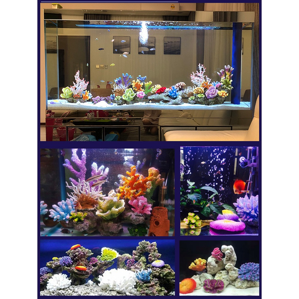 [fashionapple] เรซิ่นมินิปะการังตู้ปลาปลาดาวเครื่องประดับตกแต่งพืชอุปกรณ์เสริม